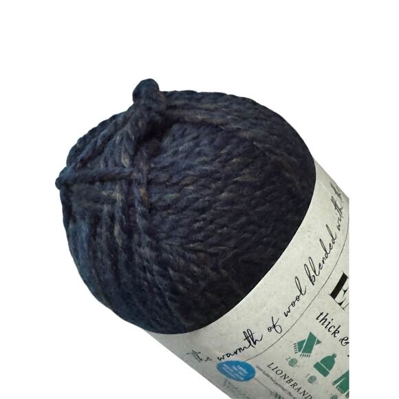 Lion Brand Yarns Wool Ease Frosty Spruce #6 Super Bulky 174 Yards Bonus Bundle - Picture 2 of 8